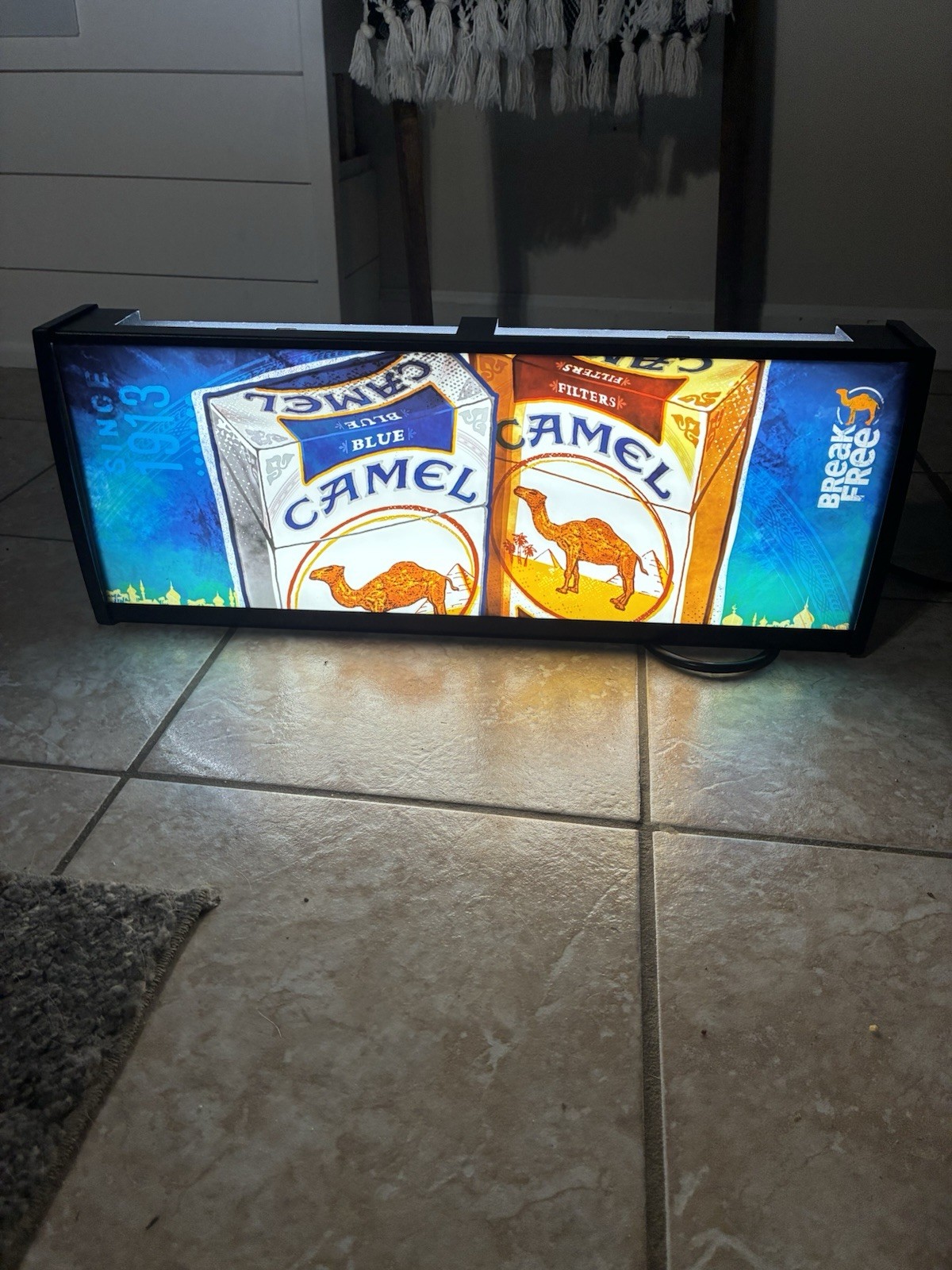 Camel Cigarette LED Display lighted sign lightbox Wall Hanging Light