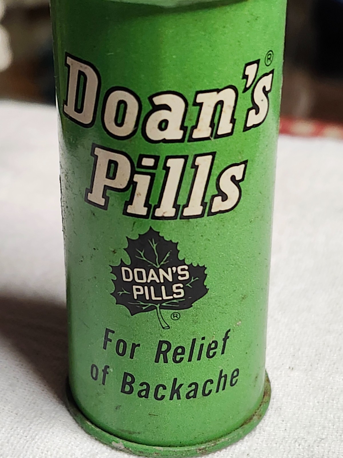 Vintage Doan’s Pills Tin Used for Backache Relief at one Time