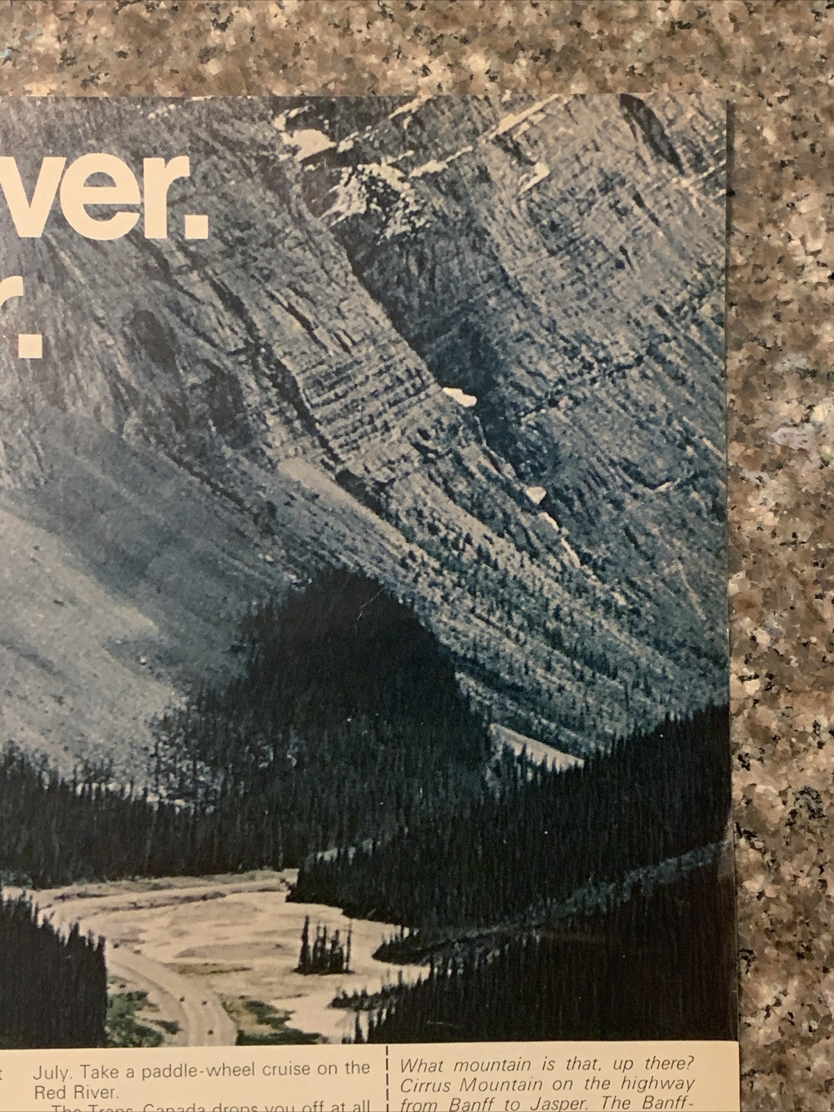 1970 Canadian Travel VTG 70s PRINT AD Canada Cirrus Mountain Banff-Jasper Hwy