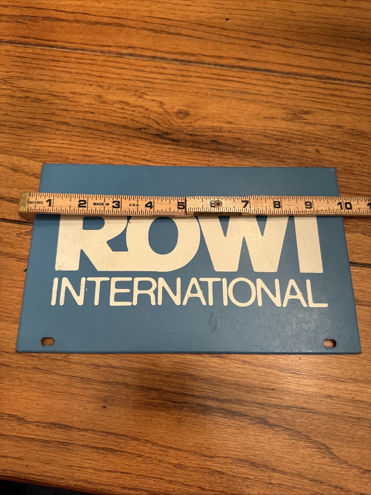 Vintage Rowi International Double Sided Store Sign 10×6 Advertising Photography