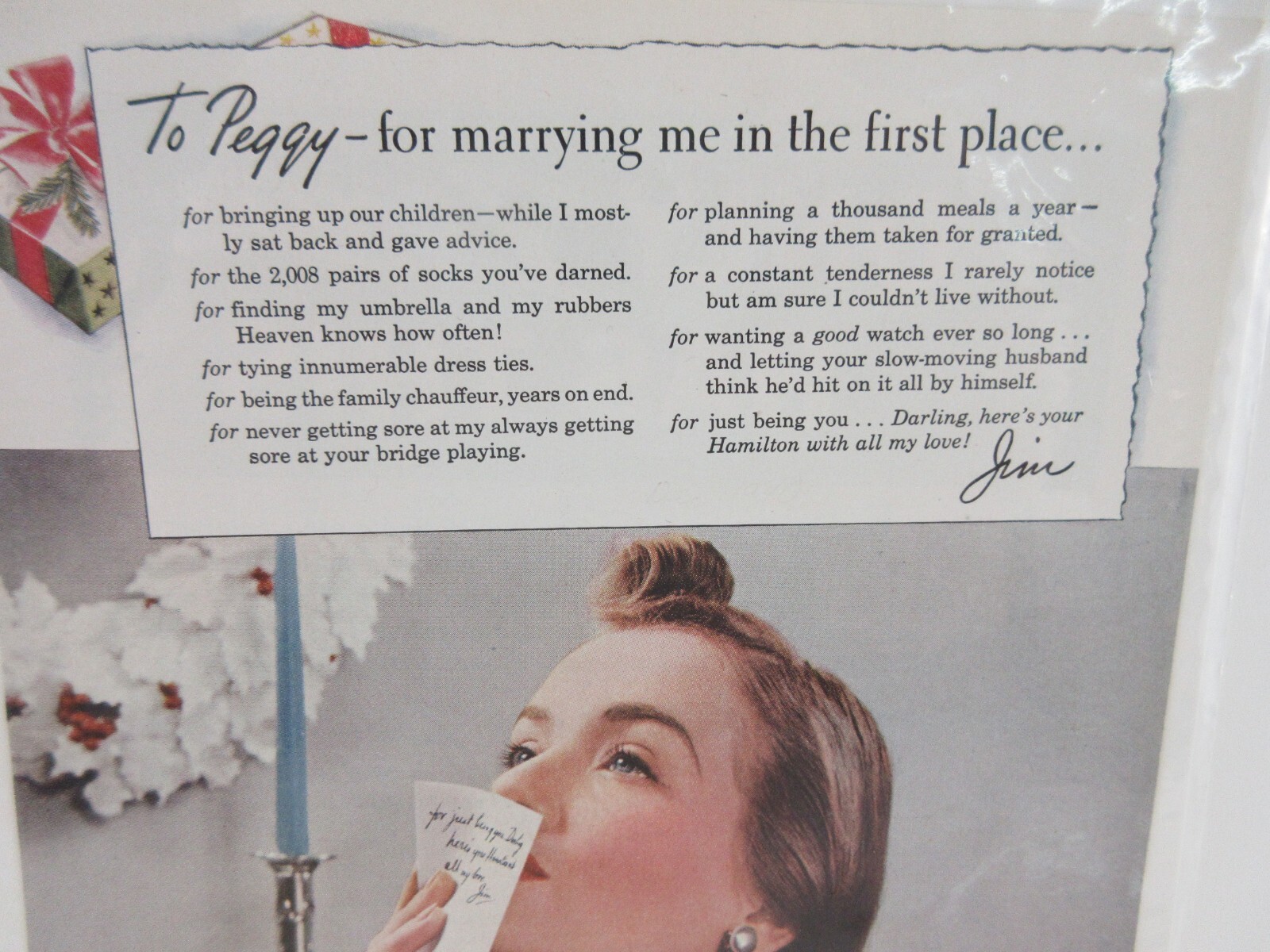 1940’s Hamilton Watch Ad – Peggy