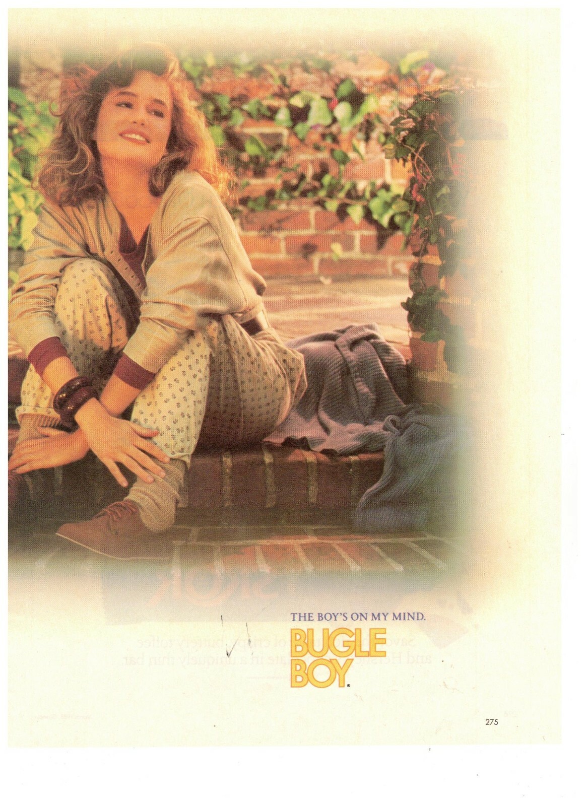 Bugle Boy On My Mind Vintage 1990 Print Ad