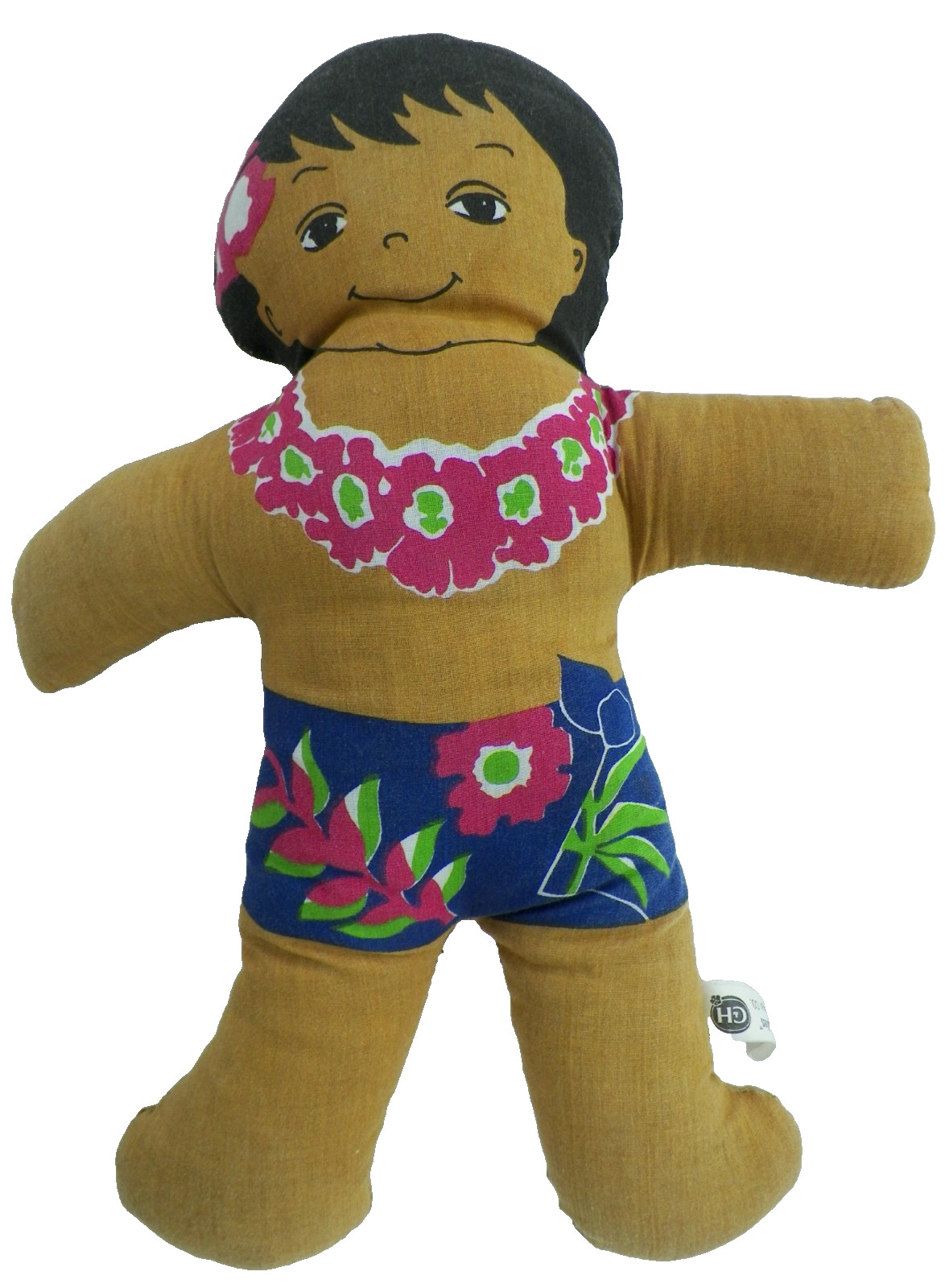 Vintage C & H Sugar Co Hawaiian Huggables 14″ Boy Soft Fabric Stuffed Doll