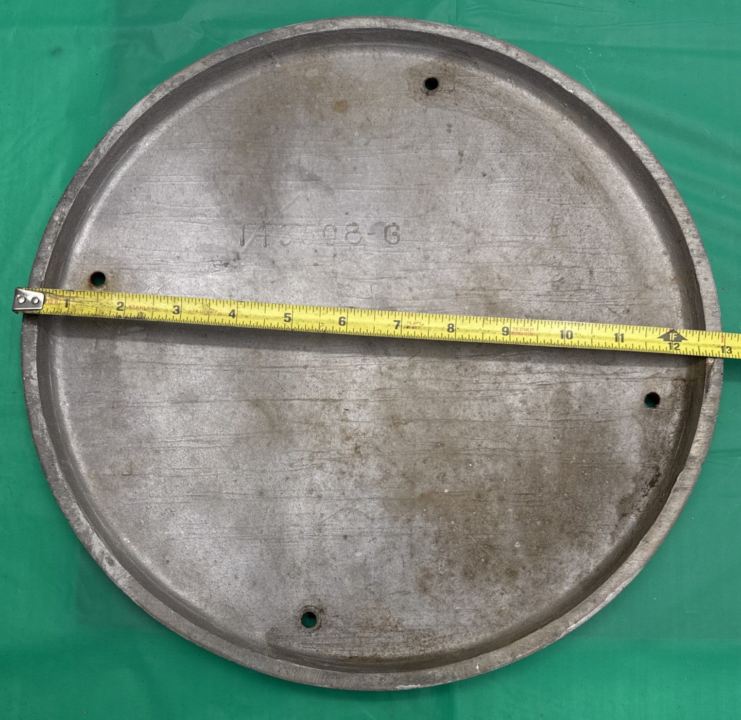 Vintage “G.E.” General Electric Cast Aluminum Building Plaque 12”. #143508-G