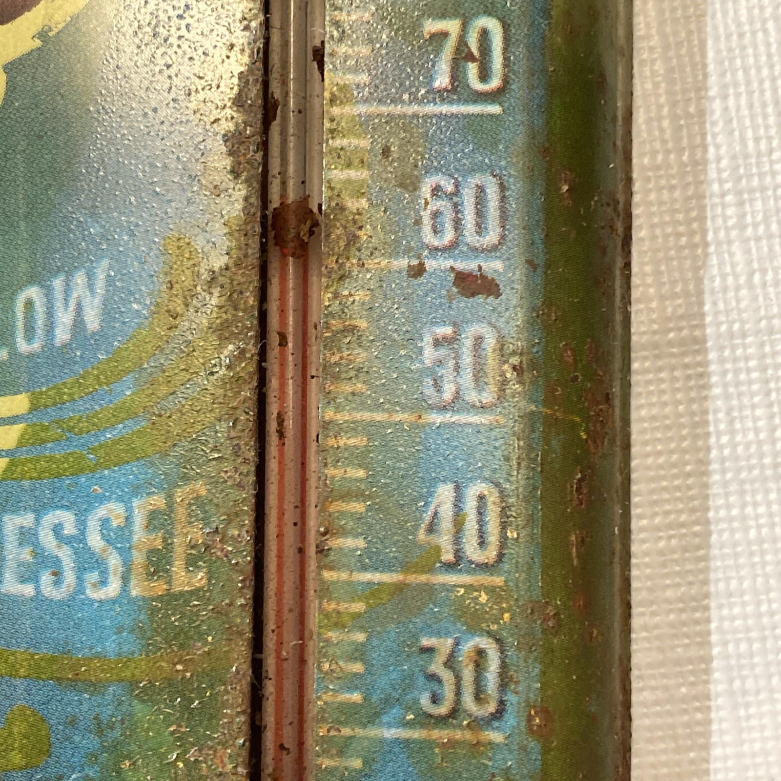 Vintage Jack Daniels No7 Whiskey Liquor Metal Sign With Working Thermometer