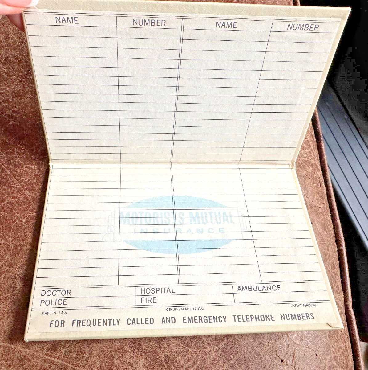 1967 Grosnickle Motorists Mutual Insurance Ohio Unused Advertising Calendar