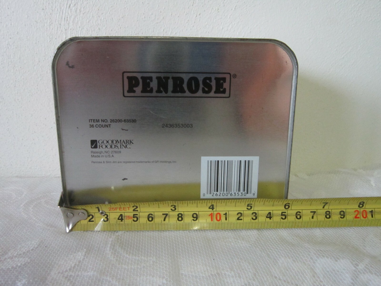 2000 Edition Fire Cracker Hot Sausages Penrose Tin Slim Jim #44 Empty