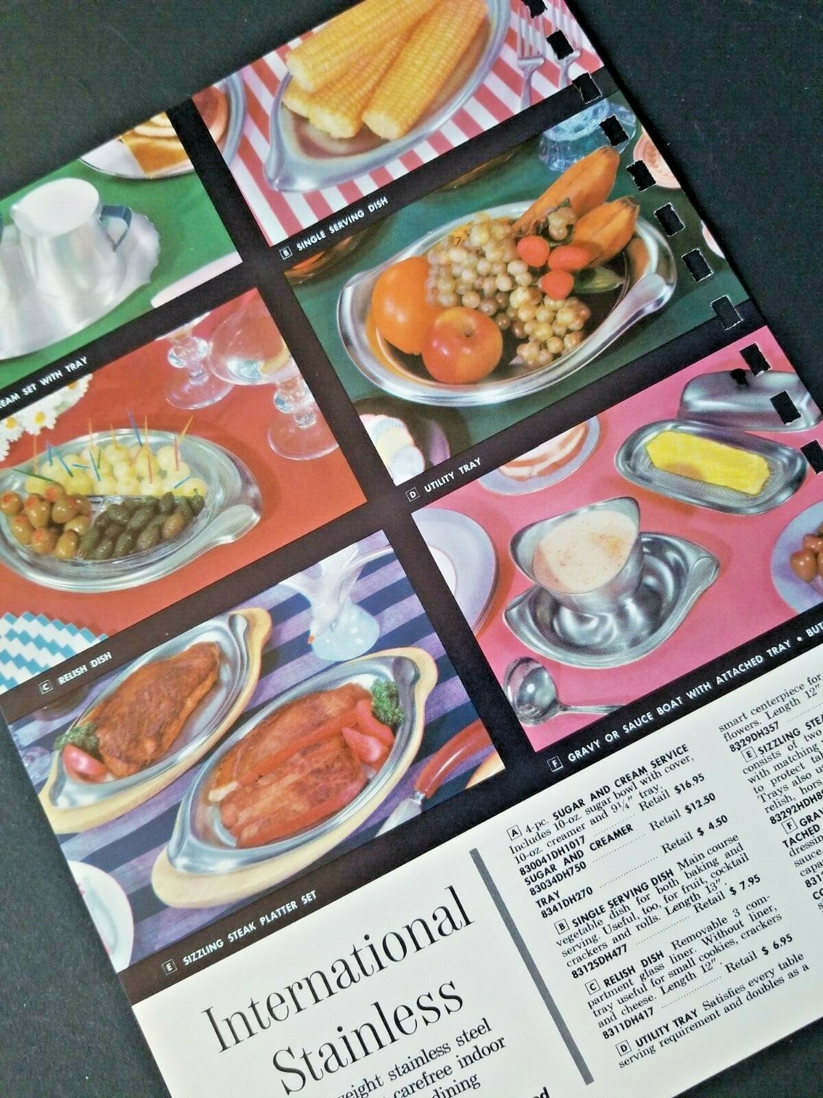 Vintage INTERNATIONAL STAINLESS Mark II HALLOWARE 1962 Pgs Manar Sales Catalog