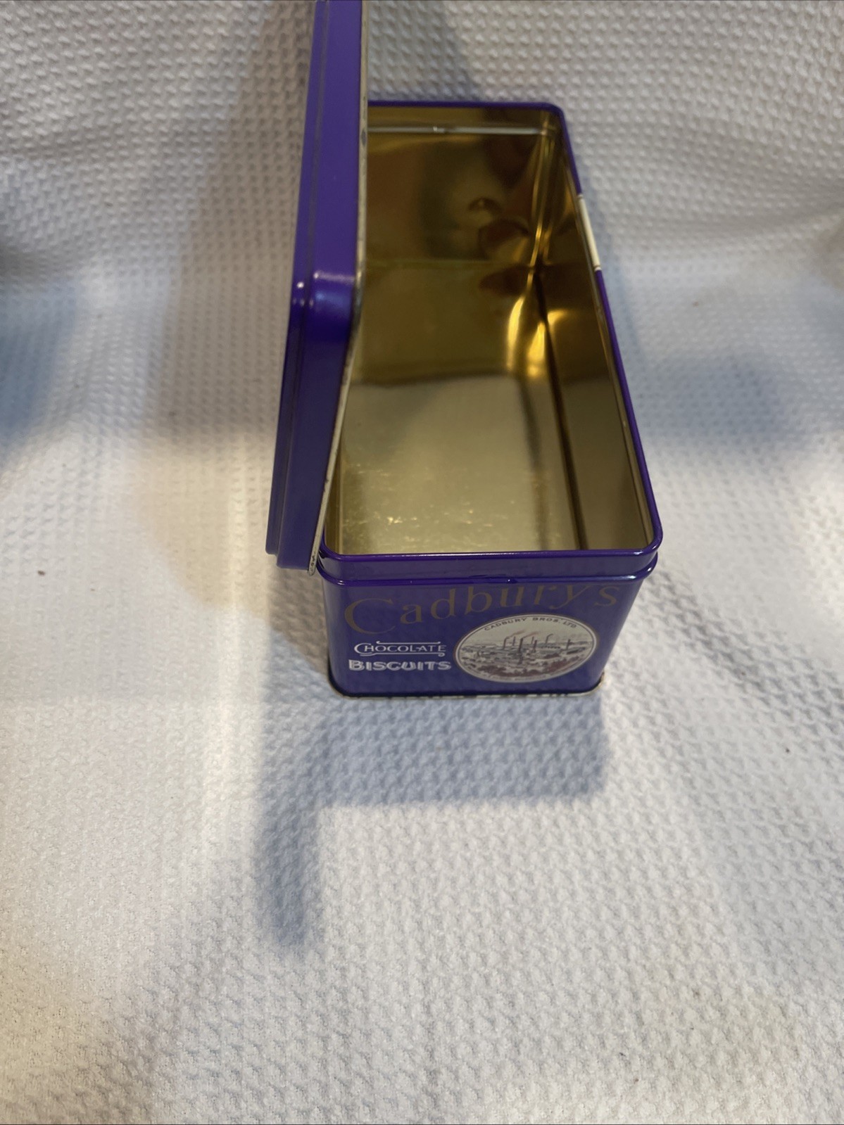 Vintage Cadbury’s Chocolate Fingers Biscuits Empty Collector Cookie Tin, Clean