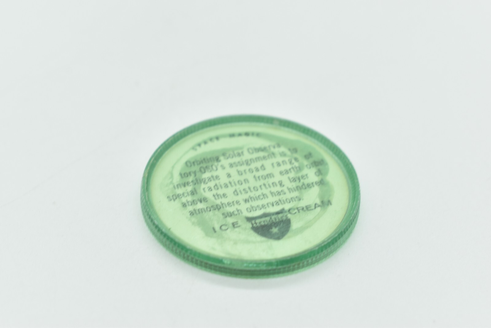 Hendries Ice Cream – SPACE MAGIC COIN #51, Orbiting Solar Observatory, 1960’s