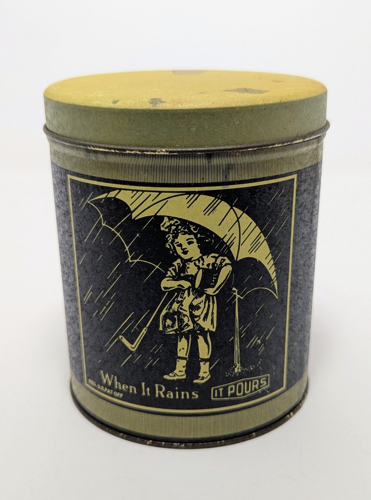 Morton Salt Tin Container 1985 When It Rains It Pours Vintage Bristol Ware