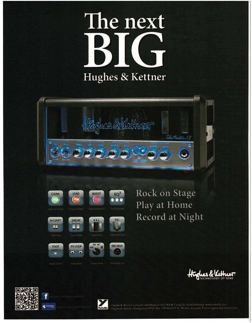 2011 HUGHES & KETTNER Tube Meister 18 Amplifier Amp Head magazine ad