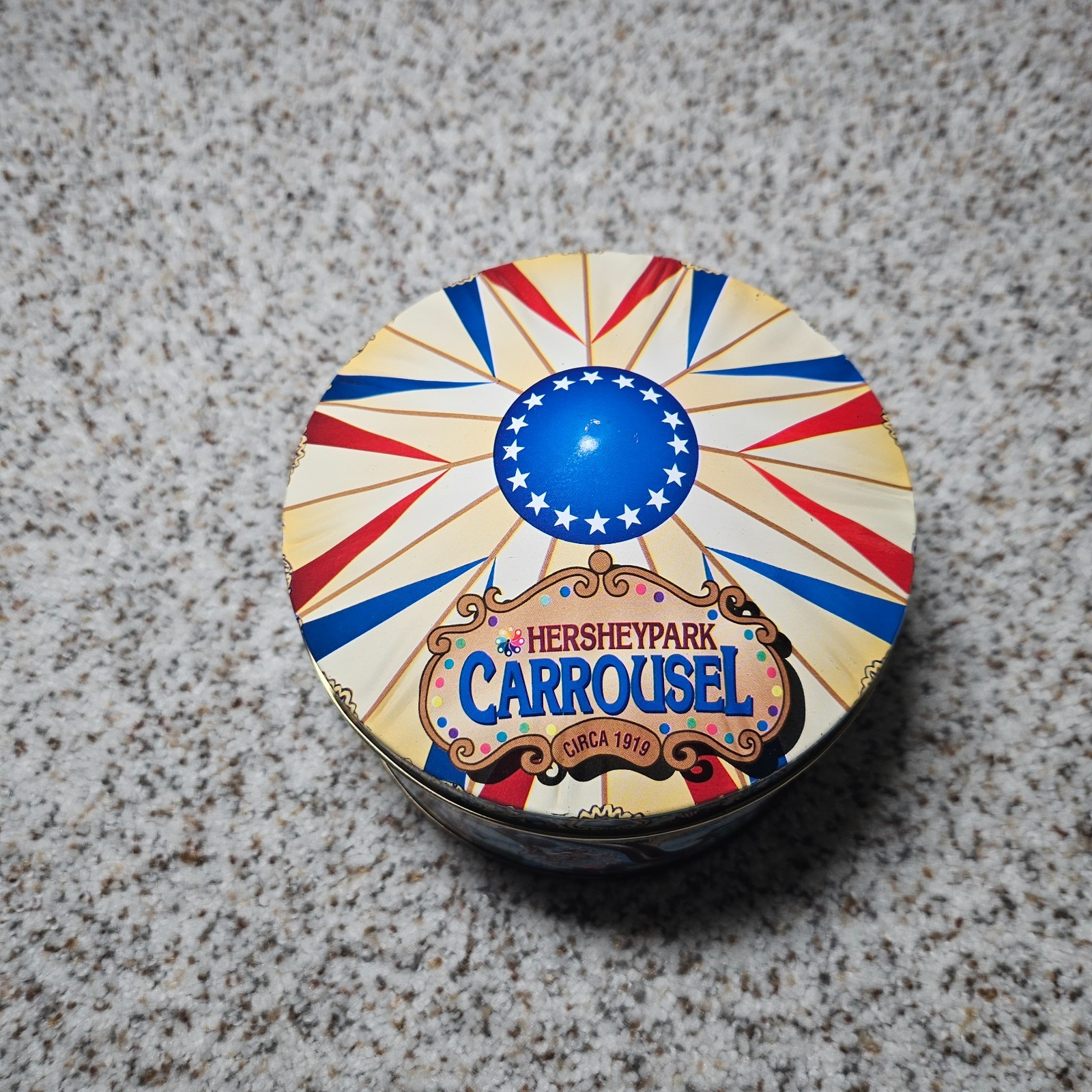 HersheyPark Carrousel Circa Tin Hometown Series Tin Can #13 Vintage 1996