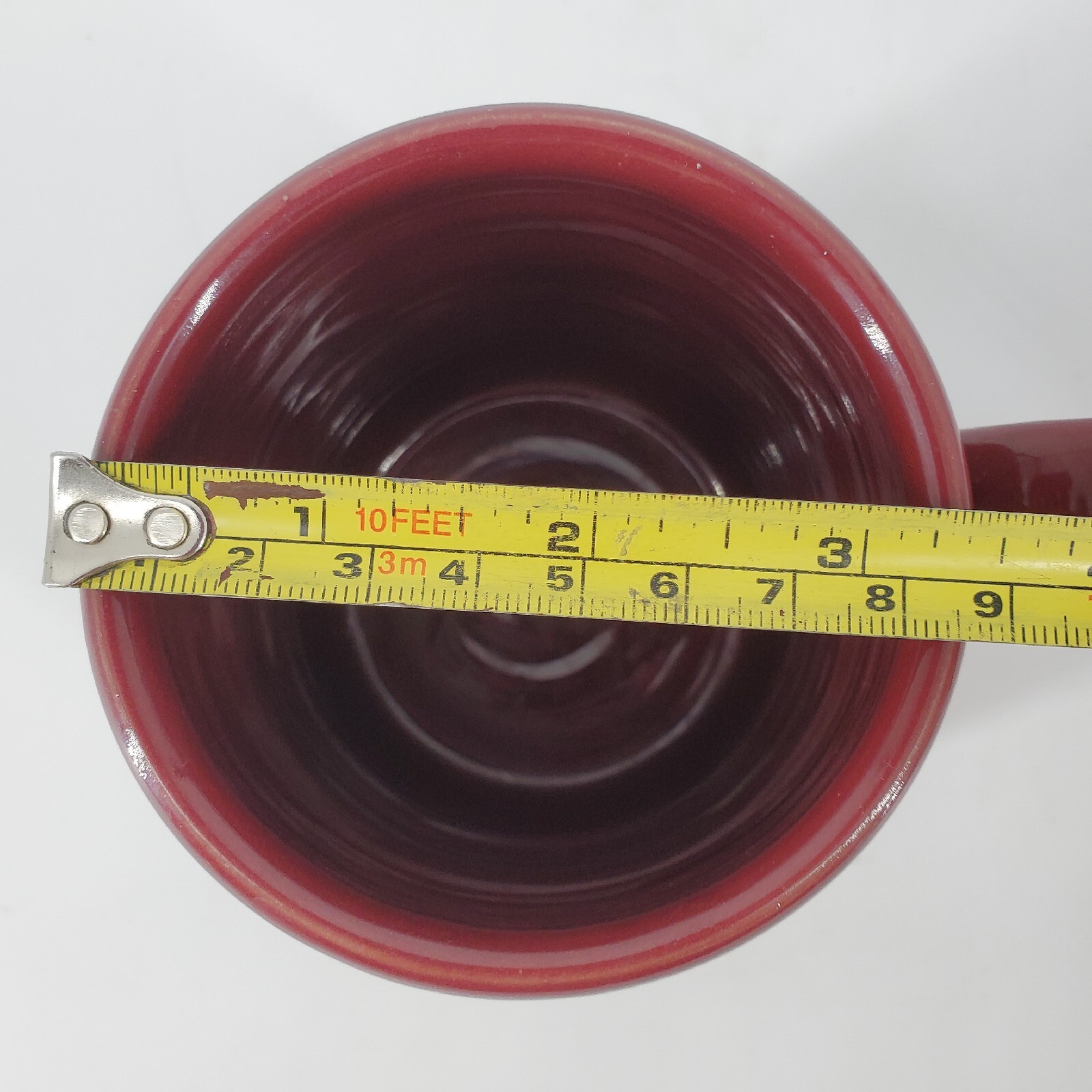 Deneen Bijou Wear Maroon Dark Red Handthrown Mug Windmill 2017