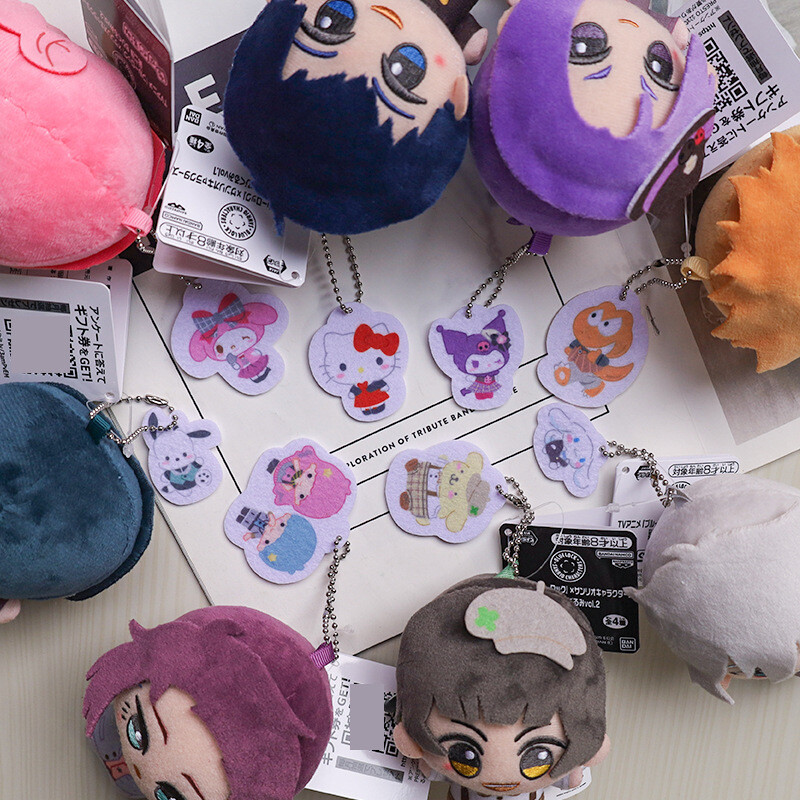 10CM Blue Lock Rin Itoshi Plush Doll Hanging Pendant Plushie Keychain