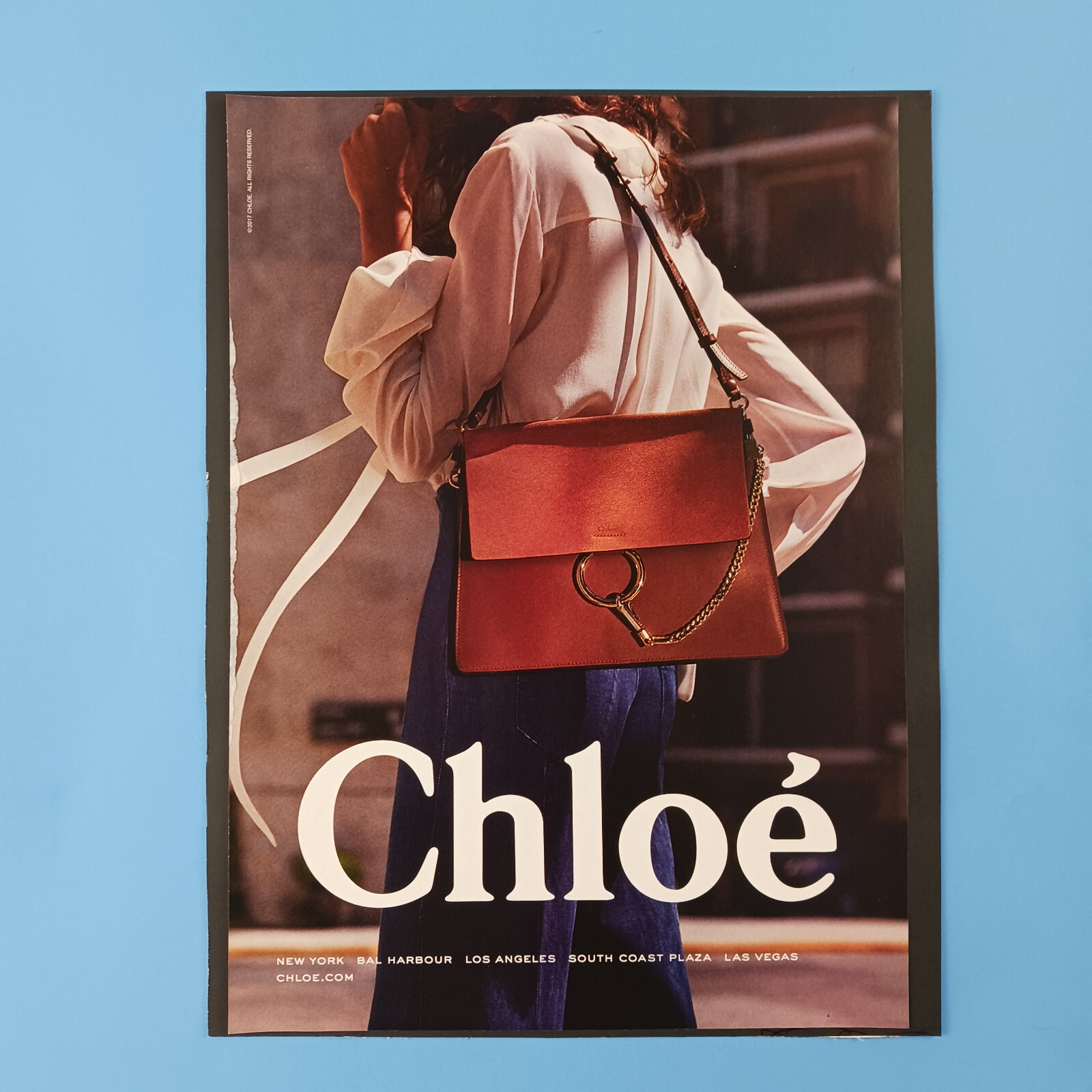 2017 Chloe Leather Handbag Print Advertisement