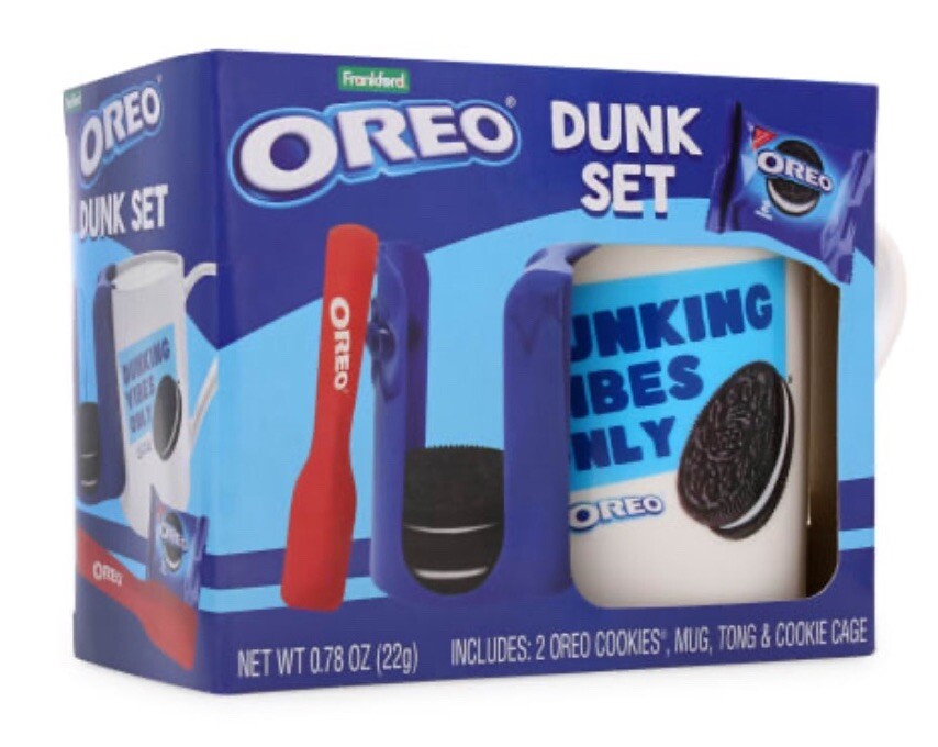Oreo Dunk Mug Set Cookies Tongs Cage Dunking FUN Great Gift! Ships Fast!
