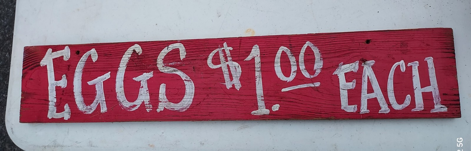 Painted Sign EGGS $1.00 1970 Farm Chickens