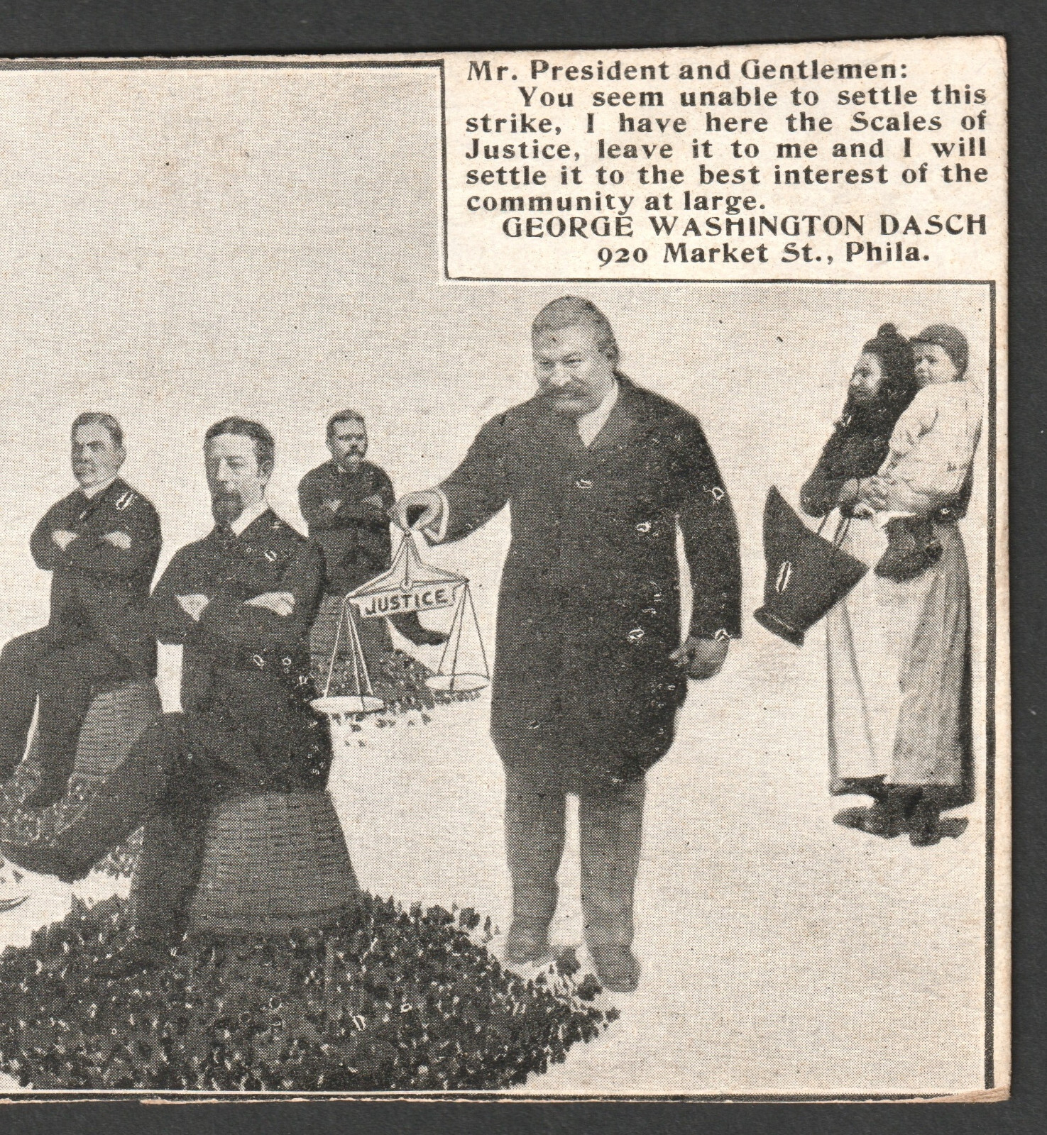 RARE = Teddy Roosevelt 1902 Coal Strike Dasch Schmidt Beer Gibson Rye Trade Card