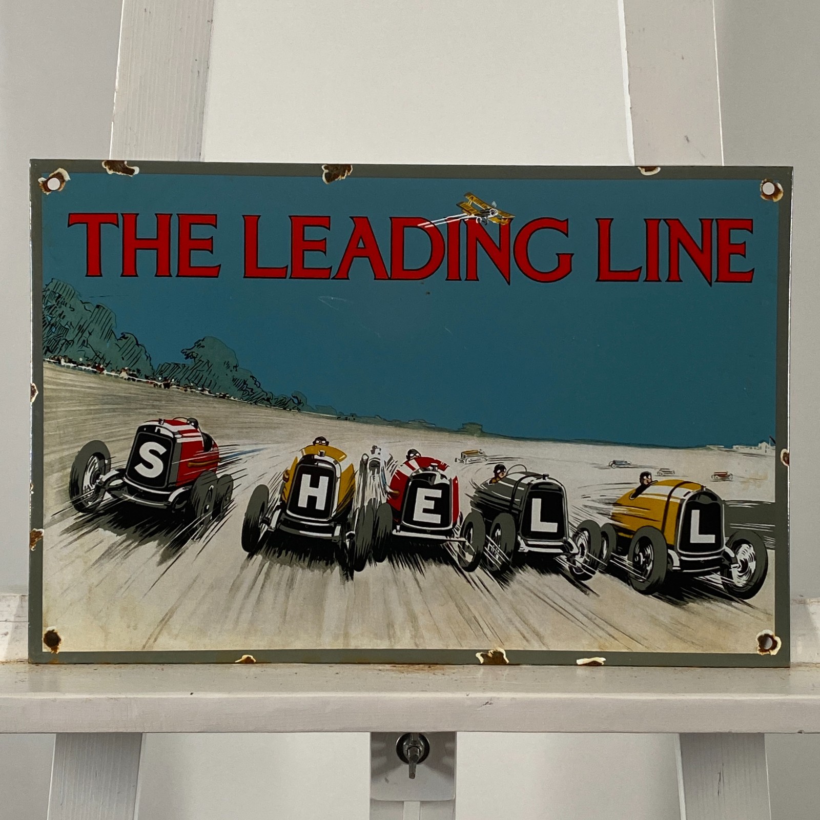 SHELL – Advertising Sign – 38x25cm (15×9.8″) – Gas Station Retro Wall Decoration
