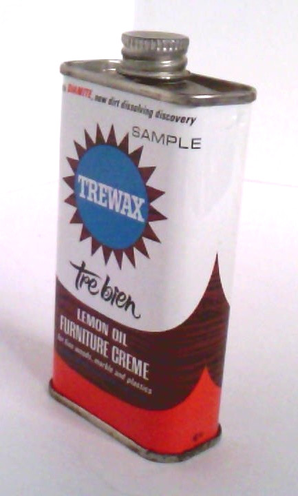 ✅ Vintage~Trewax~Sample Size~Lemon Oil~Furniture Creme~FULL~Unused
