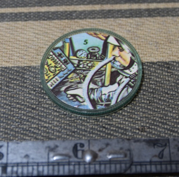 KRUN-CHEE Space Magic Coin 5 John Glenn FRIENDSHIP 7 Potato Chip