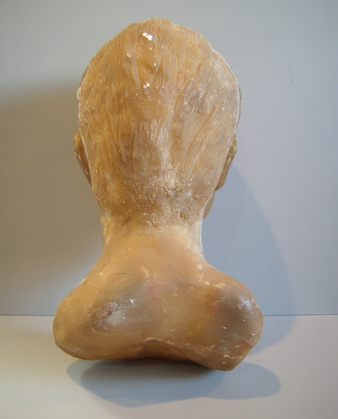 Large Vintage Eames Era Industrial Male Mannequin Bust Head Art Sculpture