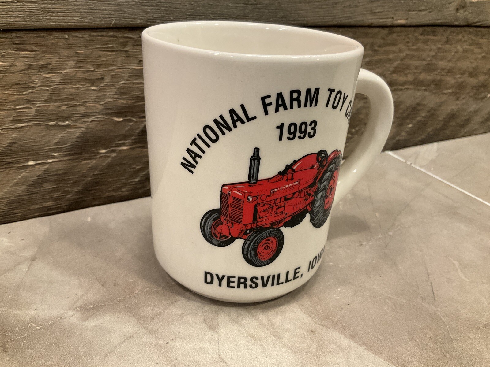 National Farm Toy Capital Coffee Mug Cup 1993 Dyersville Iowa, Farmall