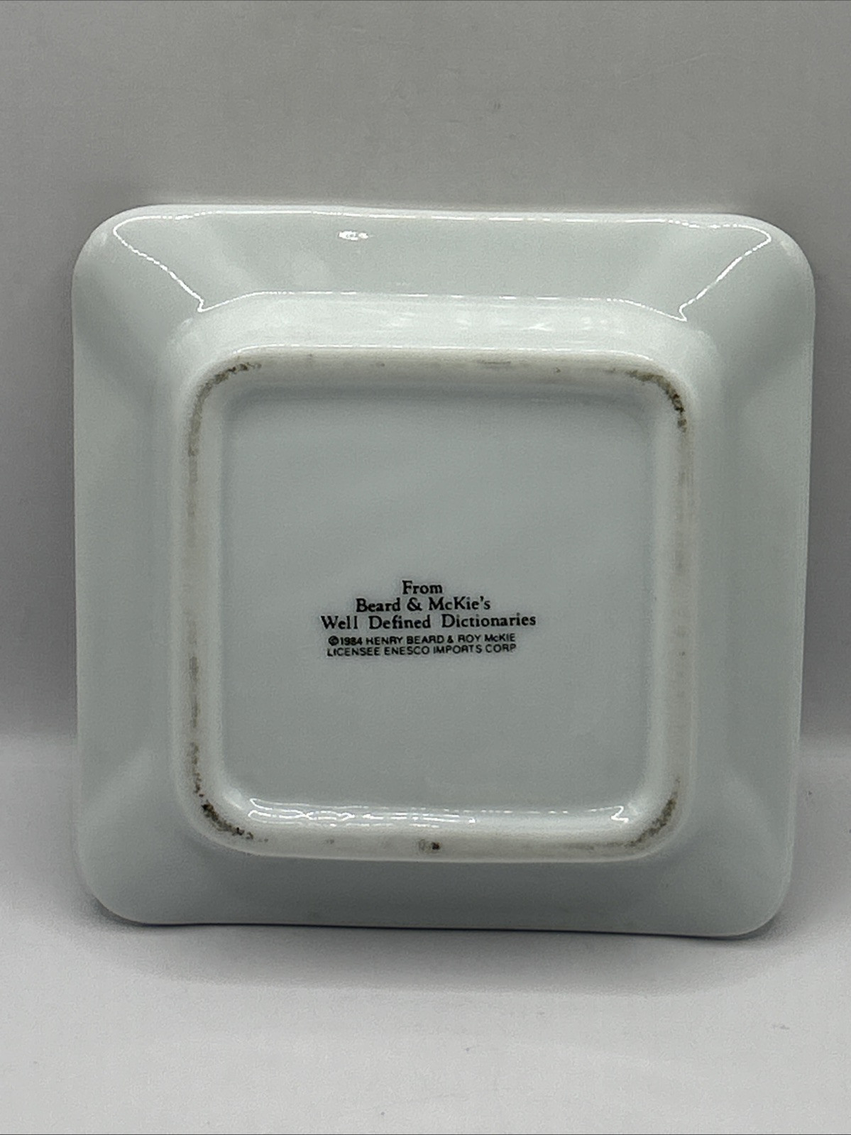 Vintage Ashtray Beard & McKie Captain 1984 Enesco “Decorative Dummy”Ceramic