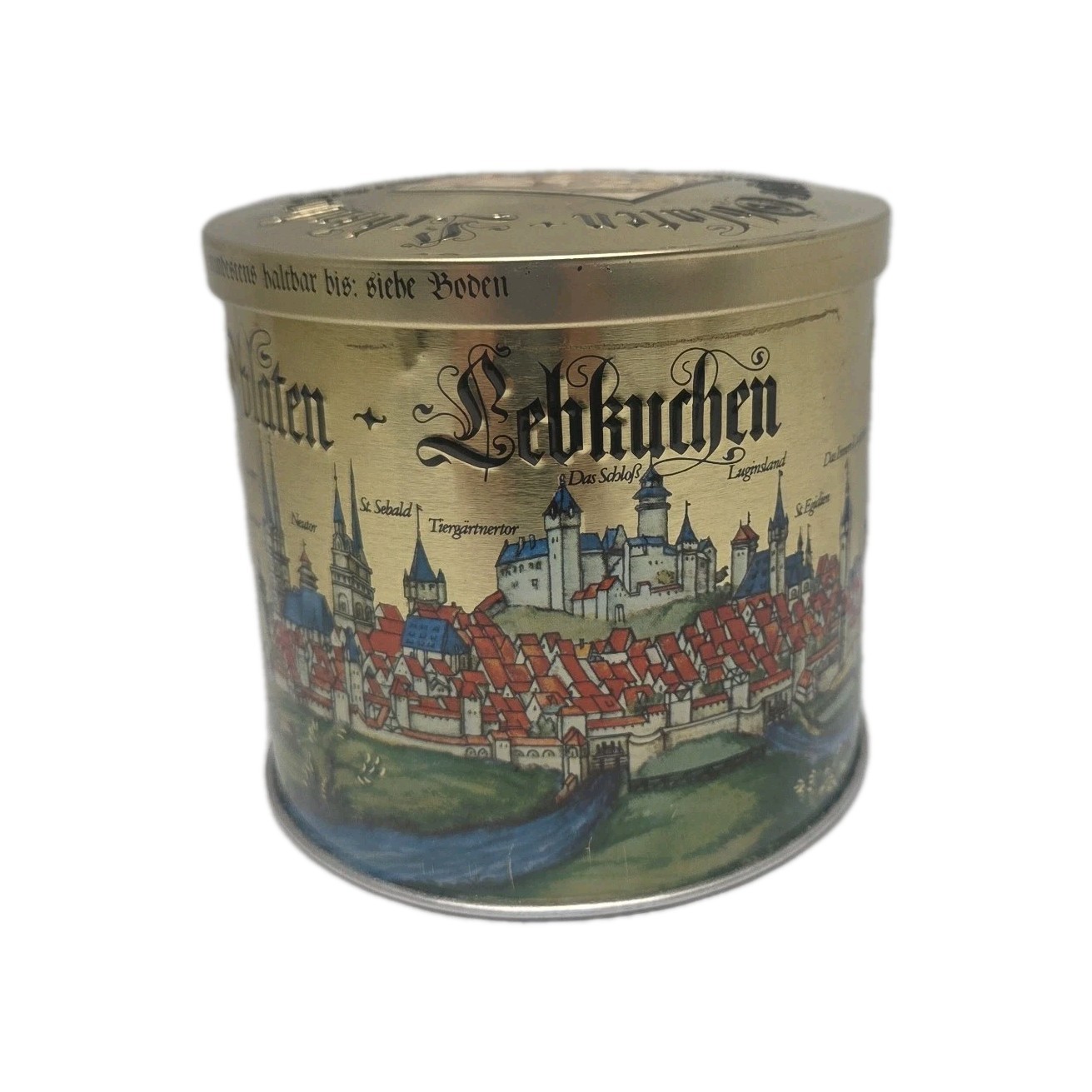 Haeberlein Metzger Nurnberger Oblaten Lebkuchen cookie Tin~ Made in Germany