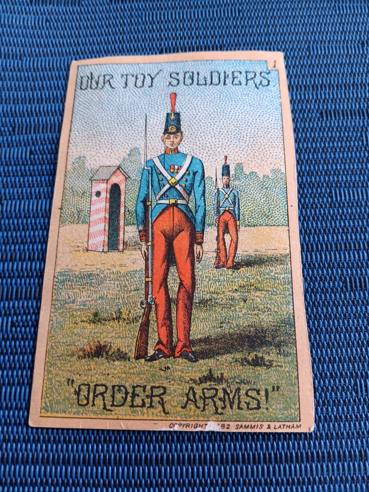 Our Toy Soldiers Order Arms Sammis & Latham Vintage Advertising