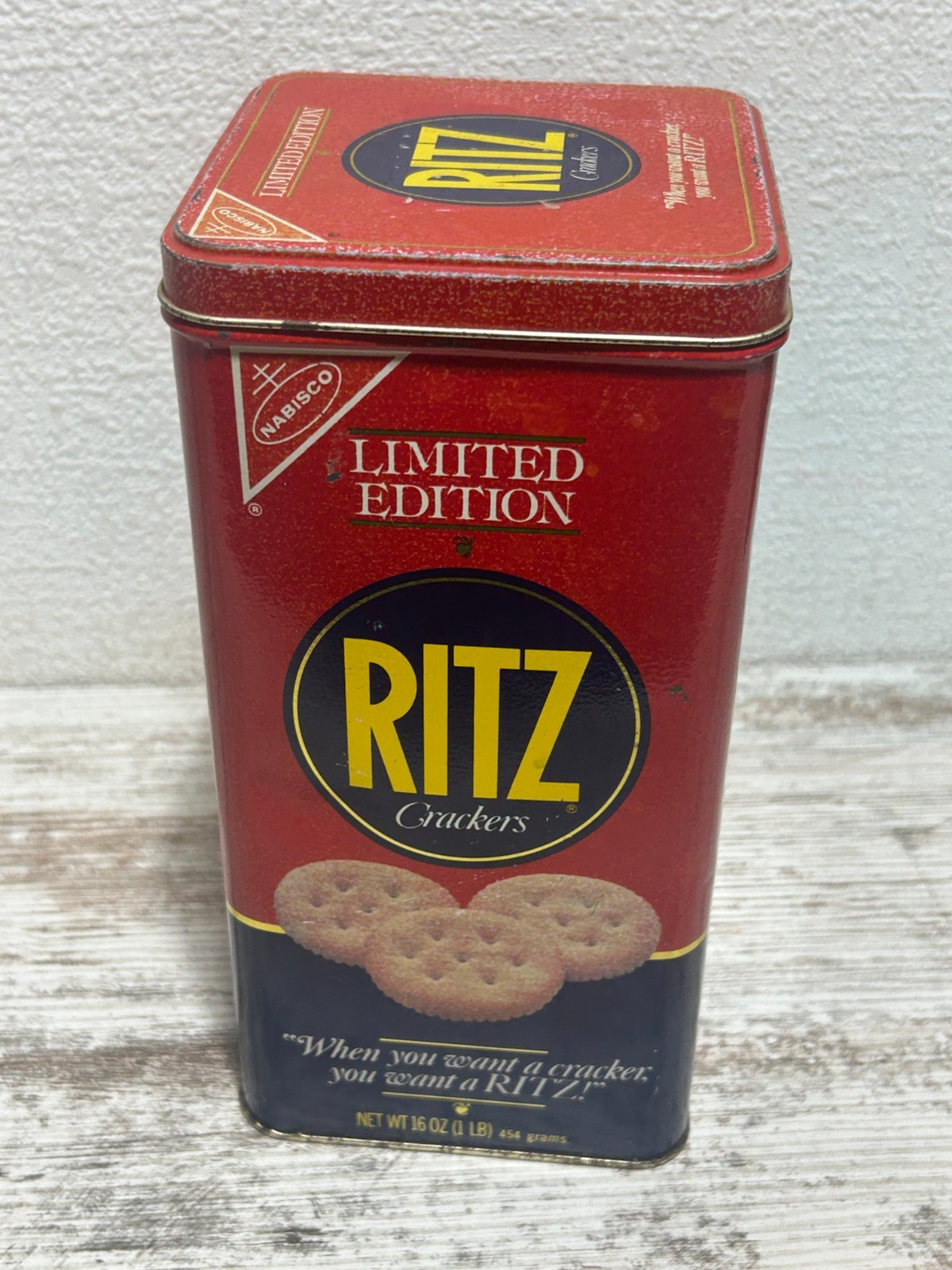 vintage 1987 NABISCO Ritz Crackers Tin Limited Edition Collectible