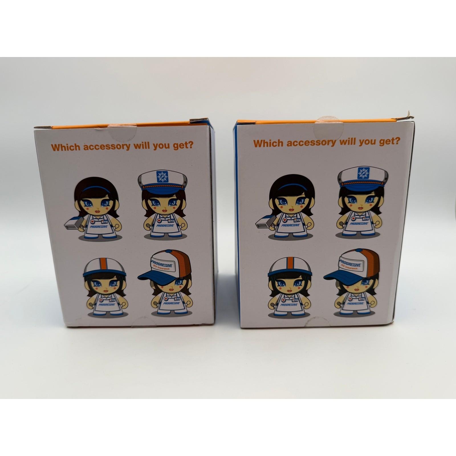 Lot of 2 Progressive Flo Mini Figure Kidrobot Munny Vinyl Collectible Sealed