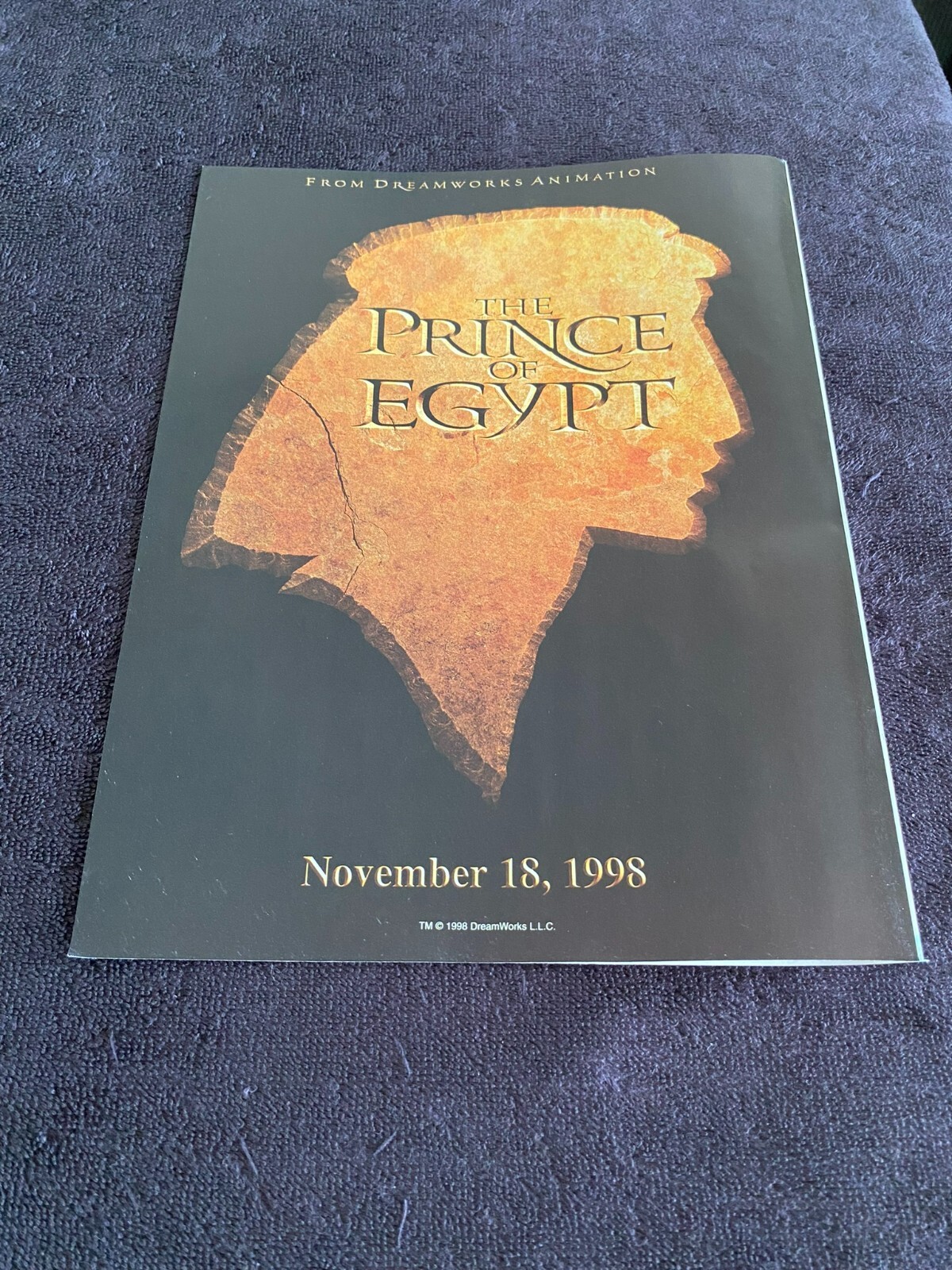 THE PRINCE OF EGYPT 1998 DreamWorks Animation premiere ad Val Kilmer as Moses