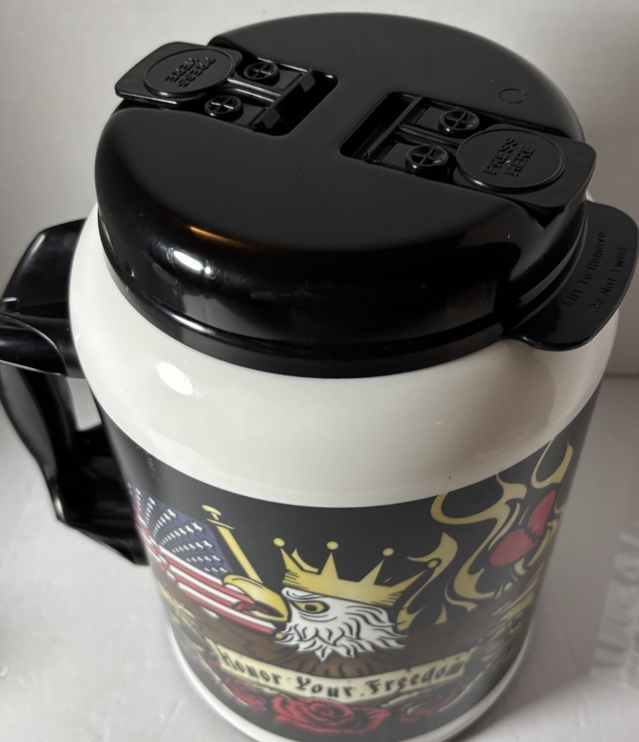 EXTRA LARGE Whirley “HONOR YOUR FREEDOM” 44 Oz. Travel Mug Made In USA