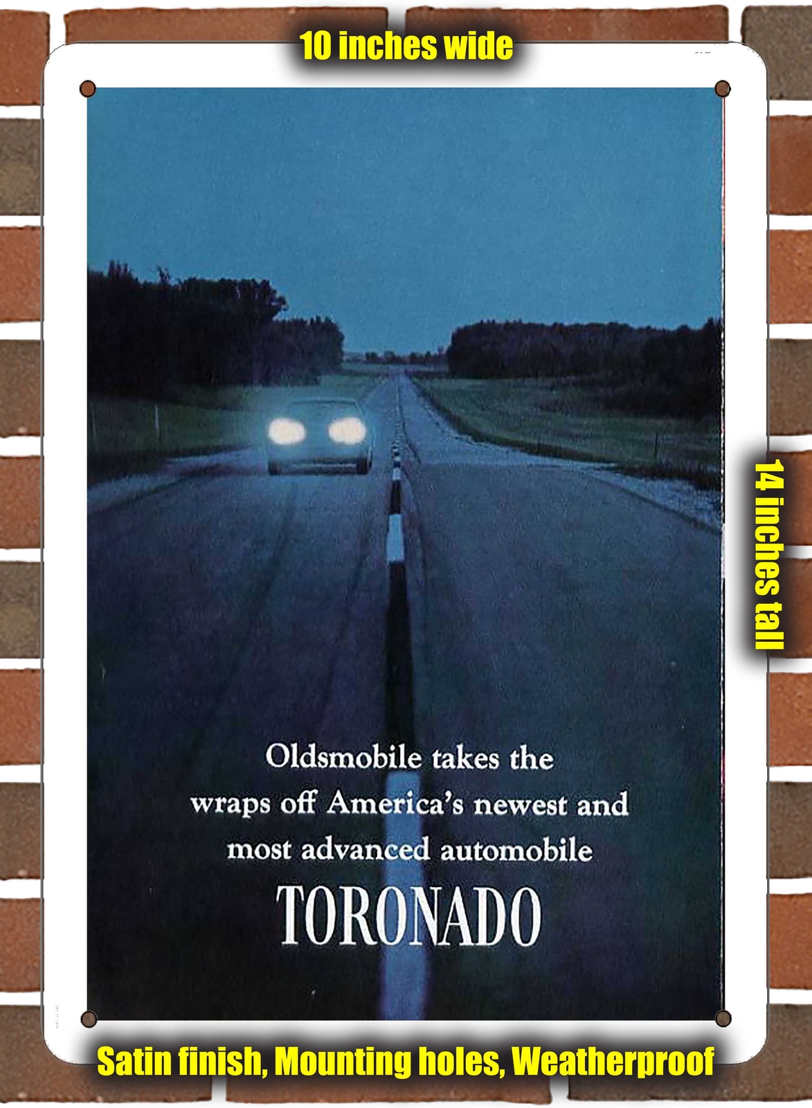 Metal Sign – 1966 Oldsmobile Tornado