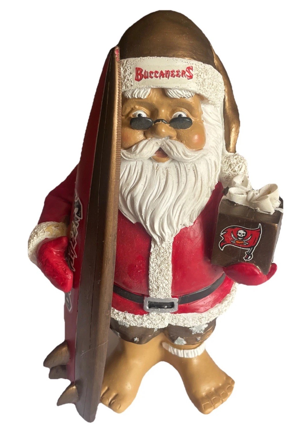 FOREVER COLLECTIBLE Tampa Bay Buccaneers RARE TEAM SANTA FIGURINE NFL
