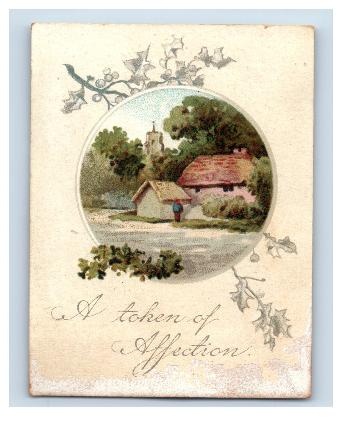 1870’s-80’s Raphael Tuck A Token Of Affection Victorian Trade Card P62