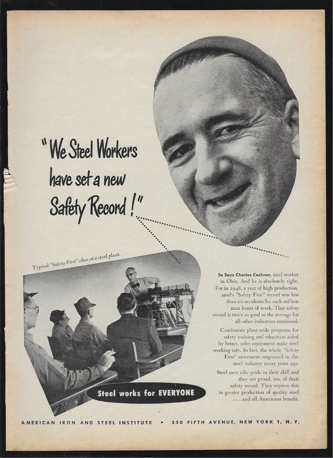 American Iron And Steel Institute & Friden Calculating Machine 1950 Vintage Ads