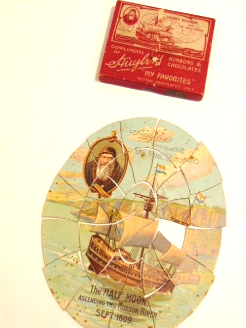 Vintage Huyler’s Bonbon & Chocolates promotional Henry Hudson jigsaw puzzle