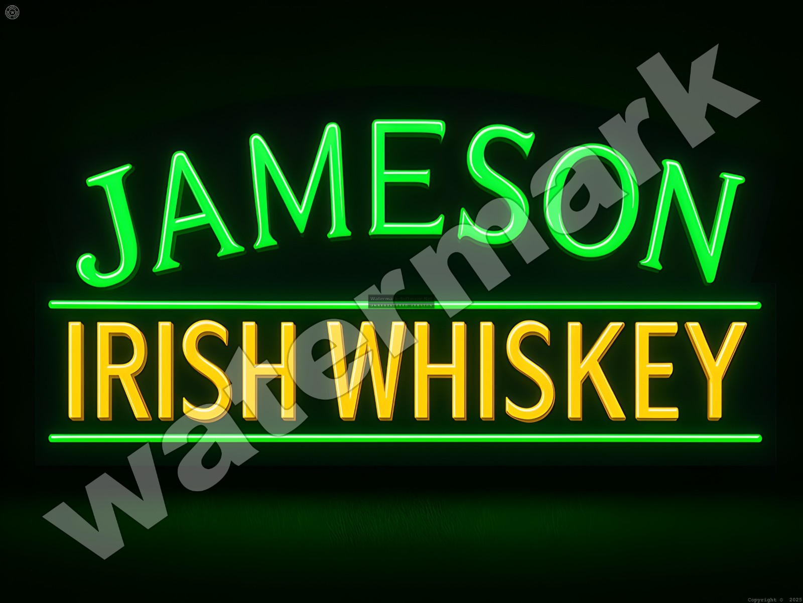 Jameson Irish Whiskey Metal Sign 9″ x 12″ or 12″ x 16″