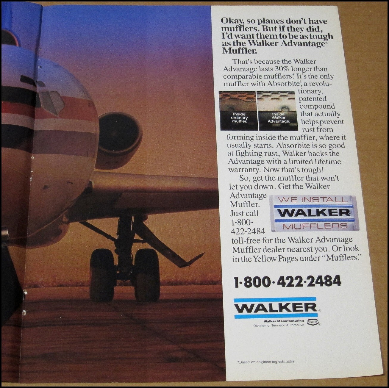1993 John Madden Walker Advantage Muffler Print Ad Advertisement Oakland Raiders