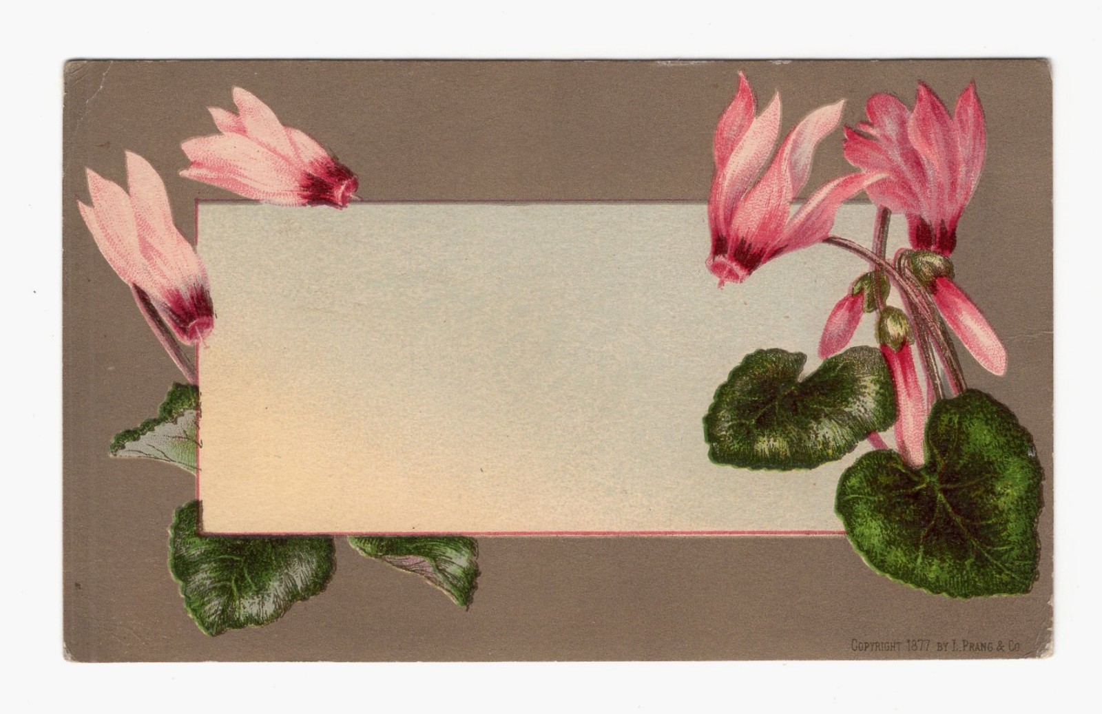 ORIG 1877 STUBBS BROTHERS – PICTURE FRAMES – ARTIST MATERIALS – ADV TRADE CARD