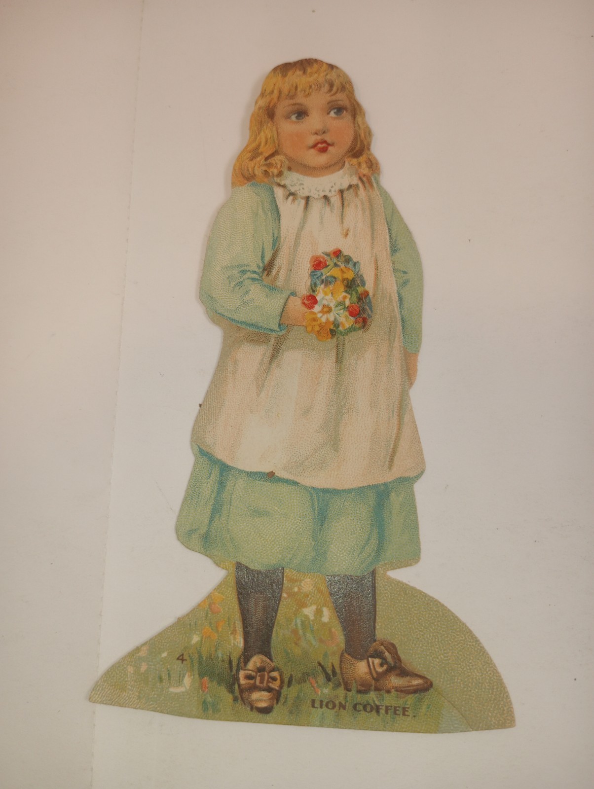 Lion Coffee Victorian Ad Trade Card Little Red Riding Hood 4 Corn Educational
