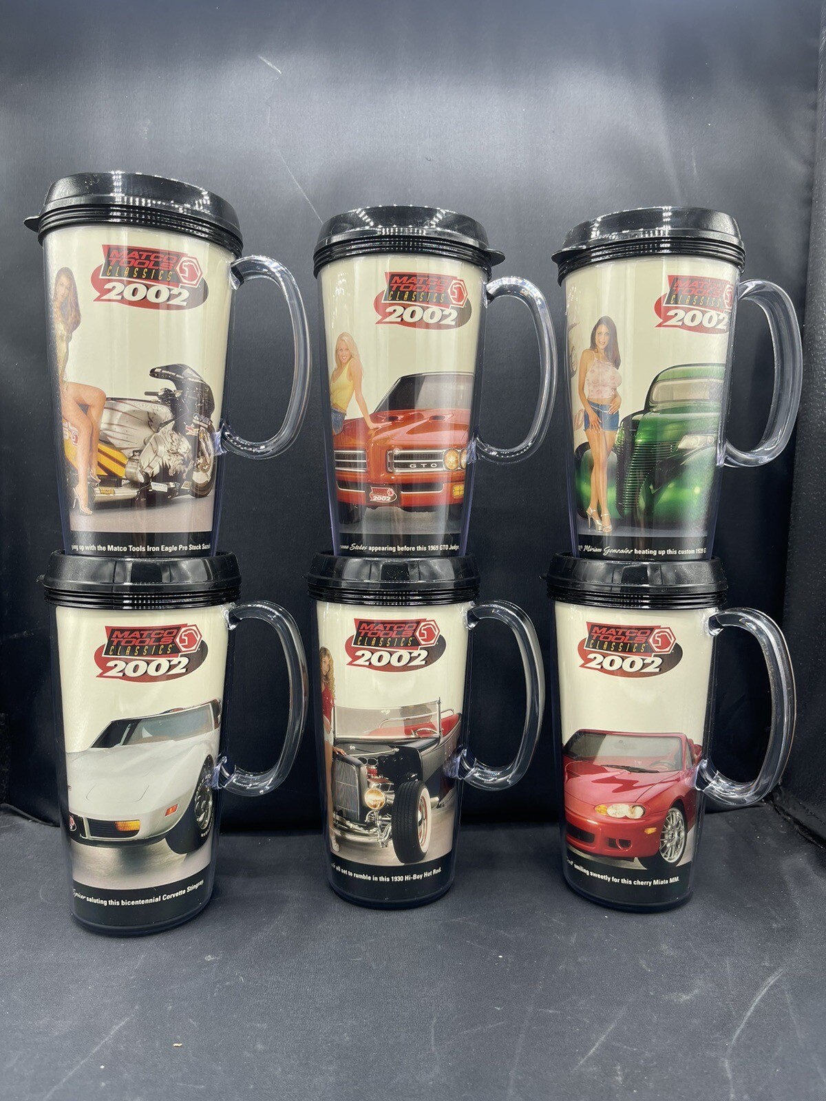 Playboy Babe/Matco Tools Collectors Mugs-6 Pack Set 2002 Edition New in Box