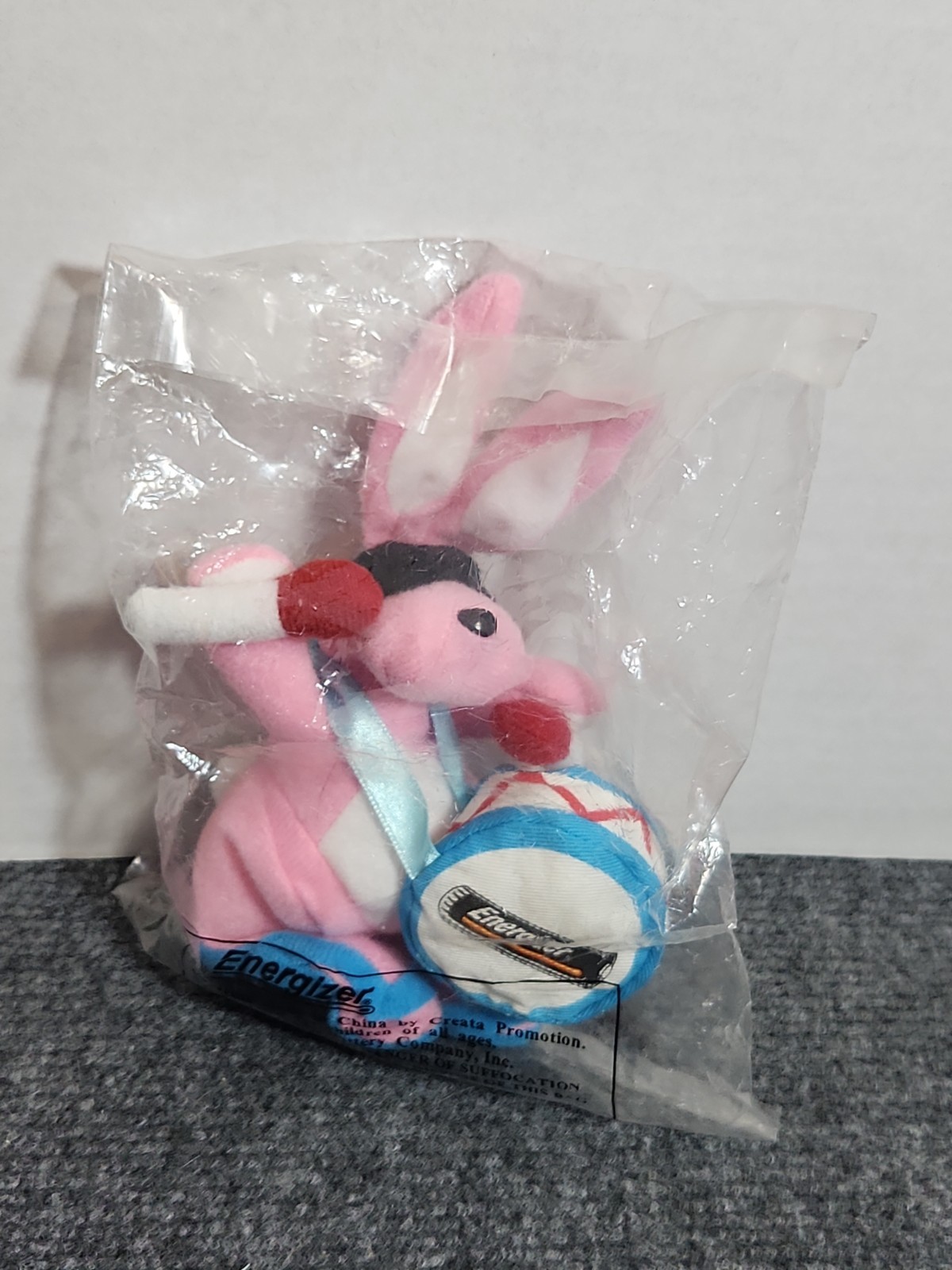 1997 Energizer Bunny Pink Drummer Plush Sealed Creata Promotion Eveready 7″