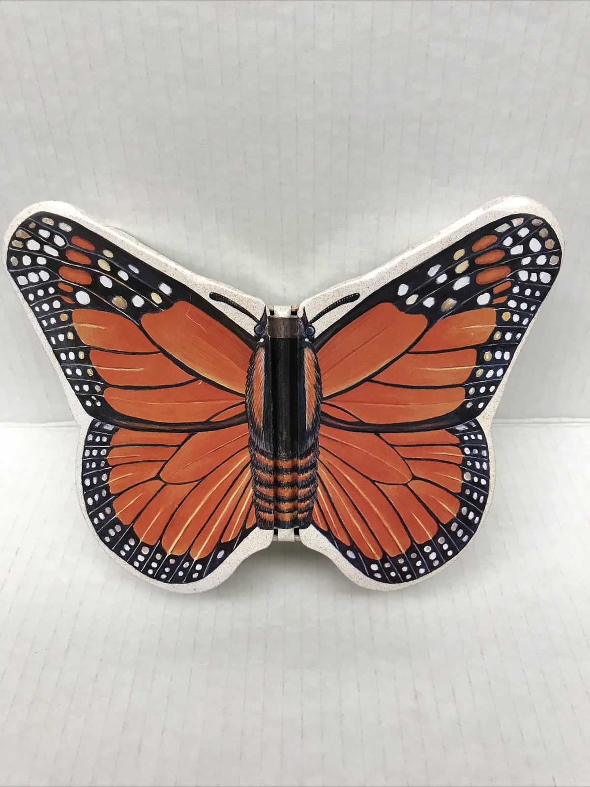 Monarch Butterfly Tin w Separate Compartments.