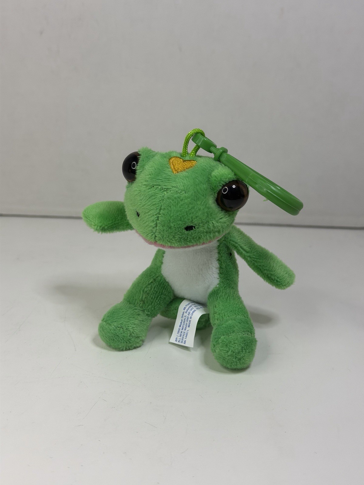 Geico Gecko Backpack Clip Keychain Plush Stuffed Soft Animal Insurance Mascot 3”