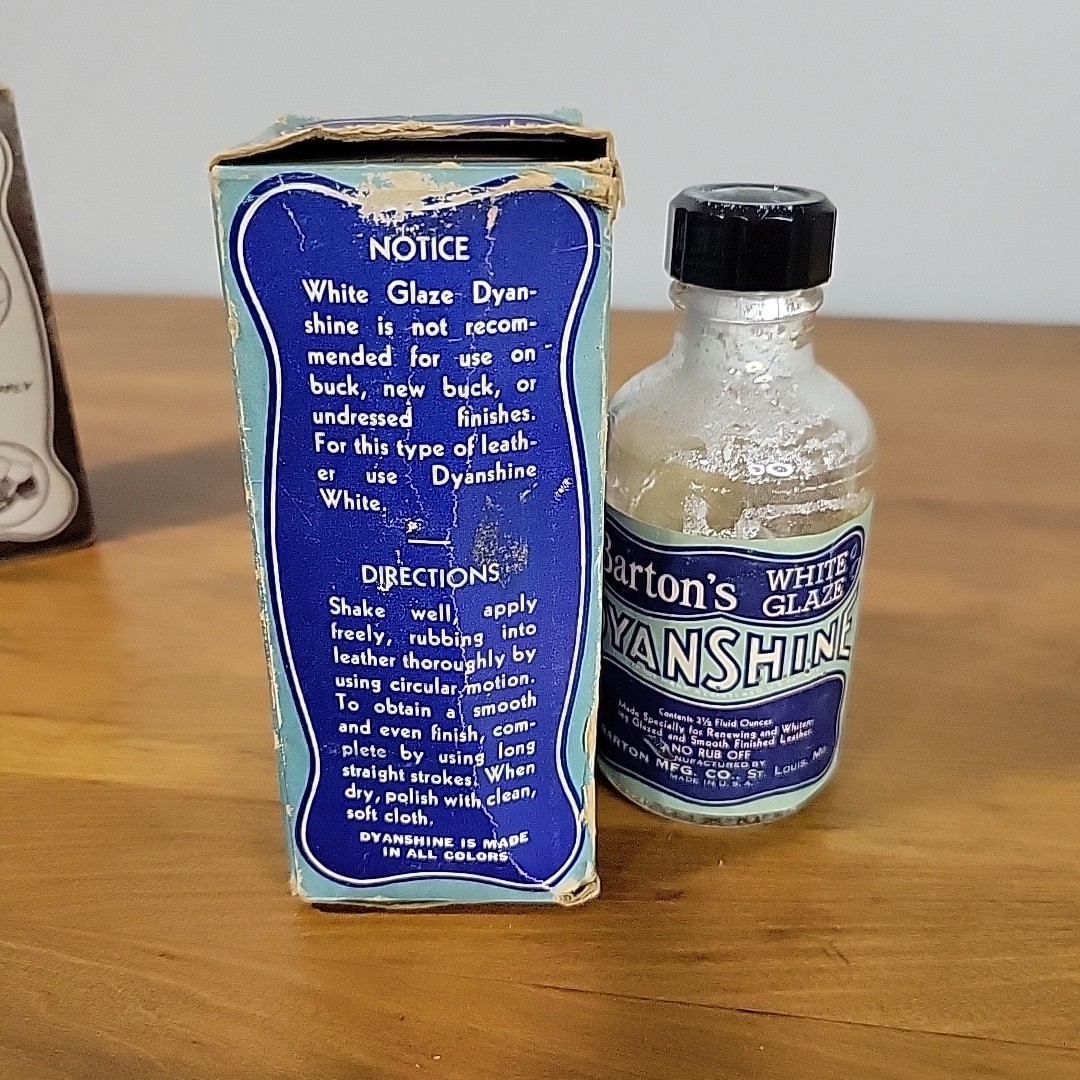 Vintage Barton’s DyanShine Shoe Polish & White Glaze