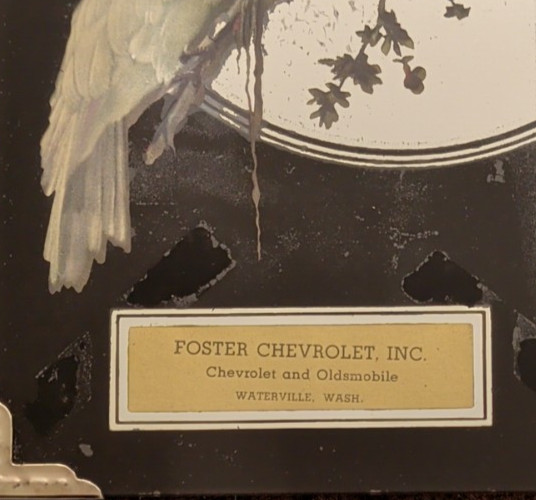 Mirror Cockatoo Picture Thermometer Foster Chevrolet Waterville WA Advertisement